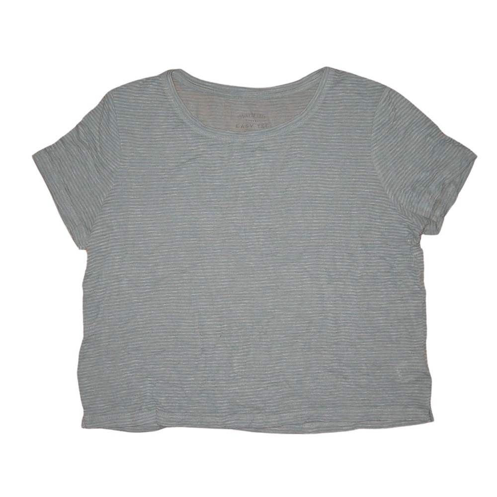 Super Soft Baby Blue Crop T-Shirt